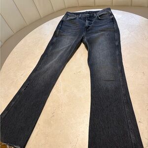 Etica Black Modern Flare Jeans